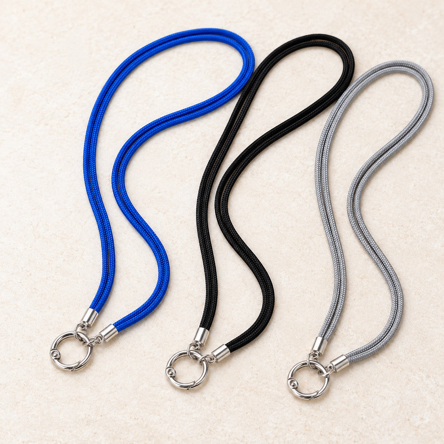 Brillenband mit Ring, 3er-Set Blau/Schwarz/Grau
