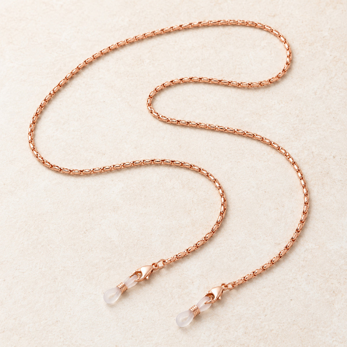 Brillenkette Popcorn Rosegold