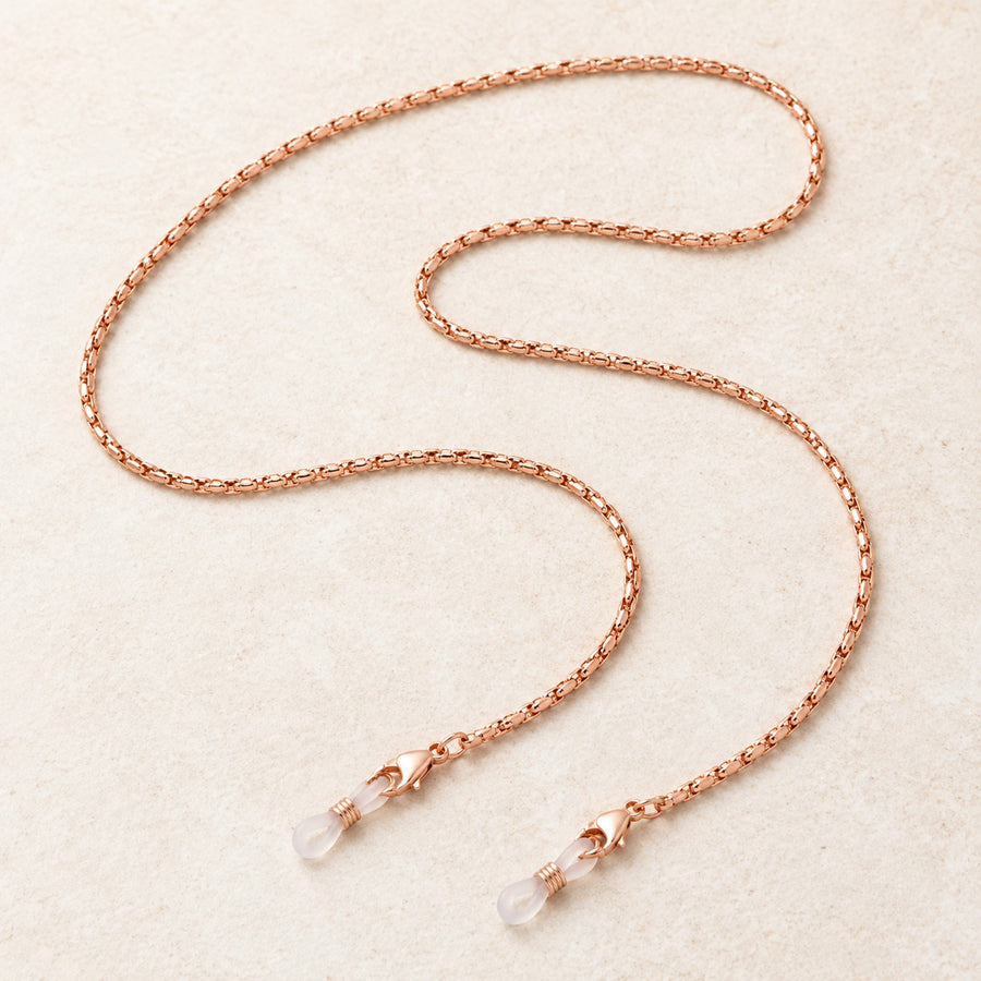 Brillenkette Popcorn Rosegold