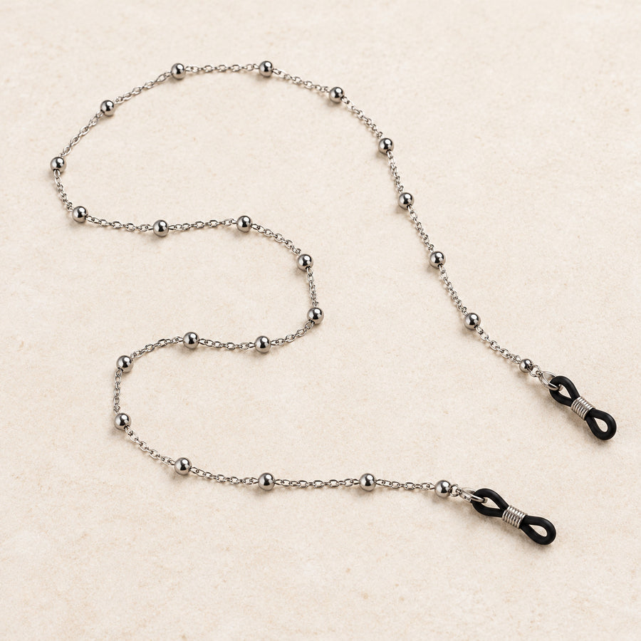 Brillenkette BallChain Edelstahl
