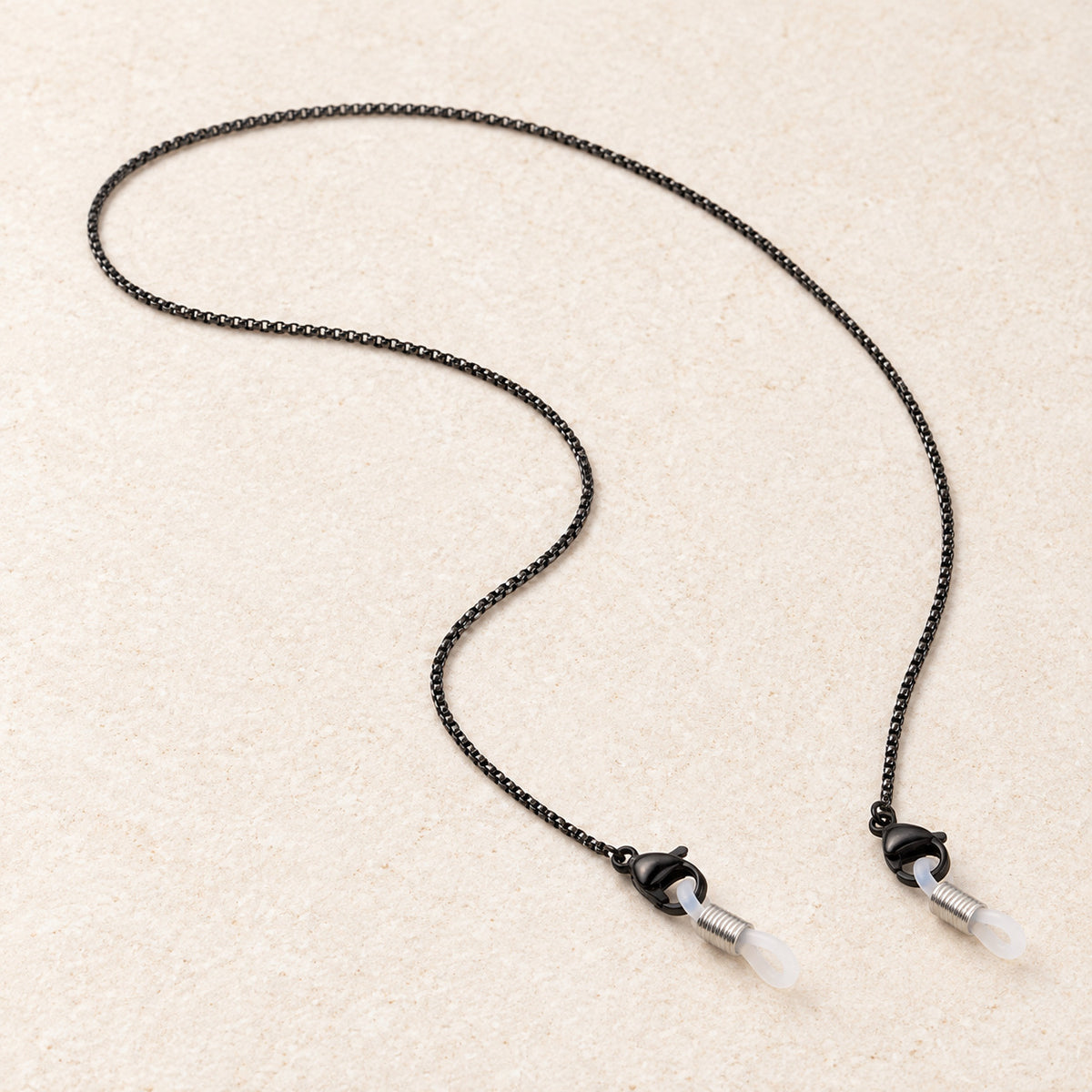 Brillenkette BoxChain Edelstahl Black
