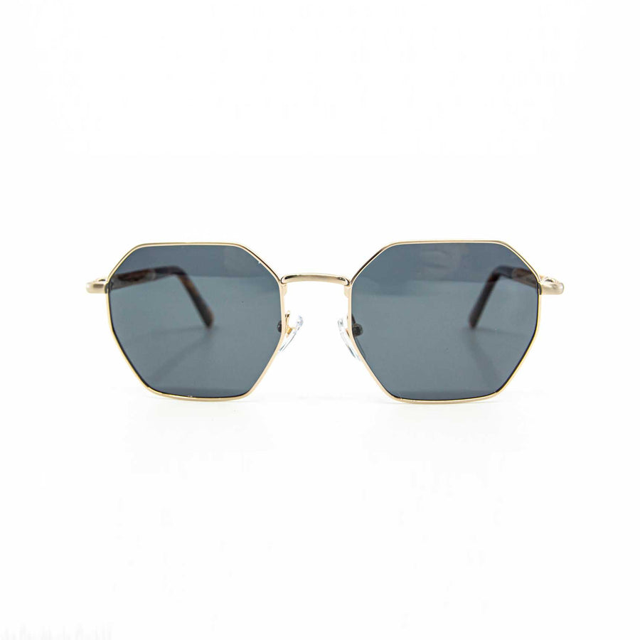 Sonnenbrille Baku Edelstahl Zebrano gold, Ansicht 1