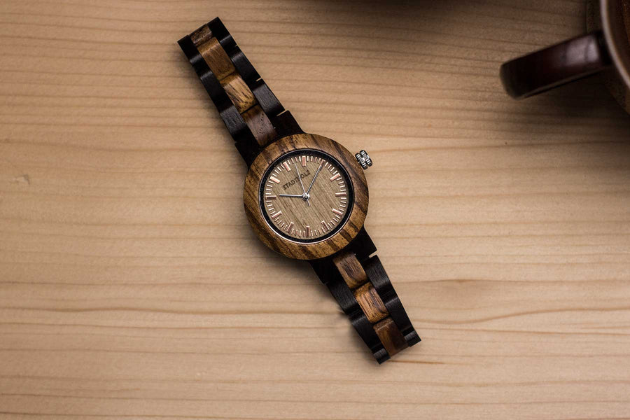 Holzuhr Genua - STADTHOLZ