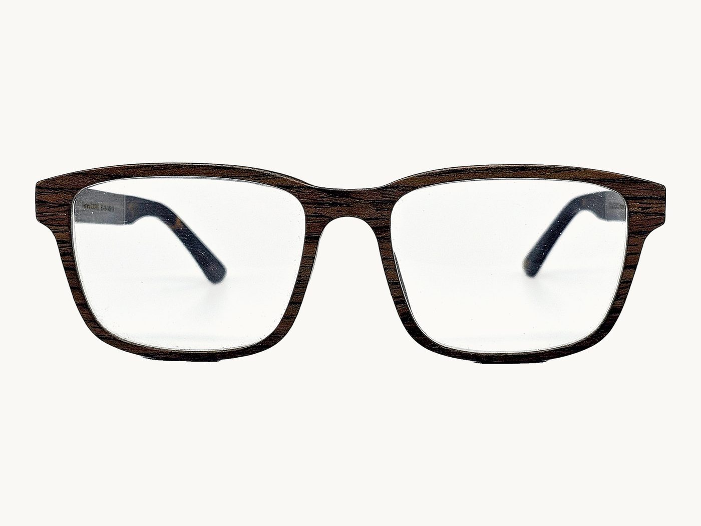 Holzbrille Westend in Nussbaum, eckige Fassungsform